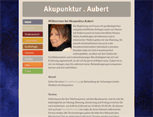 Tablet Screenshot of akupunkturaubert.ch